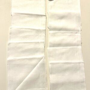 D. Porthault Handkerchiefs - Pack of 12 Brand New Delicate Linen White